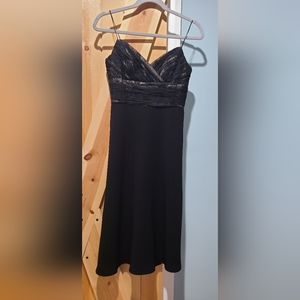 Formal midi black dress